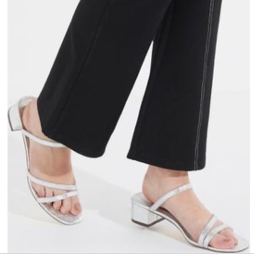 NWT UO Claudia Metallic Strappy Heel